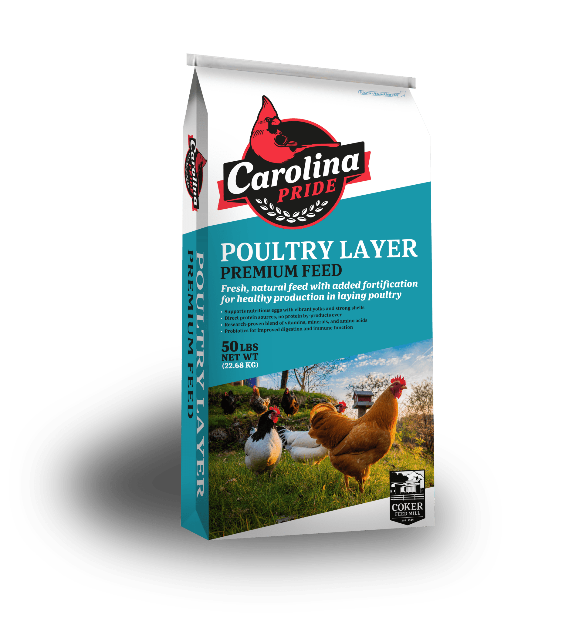 Carolina Pride Whole Grain 17% Layer – Coker Feed Mill